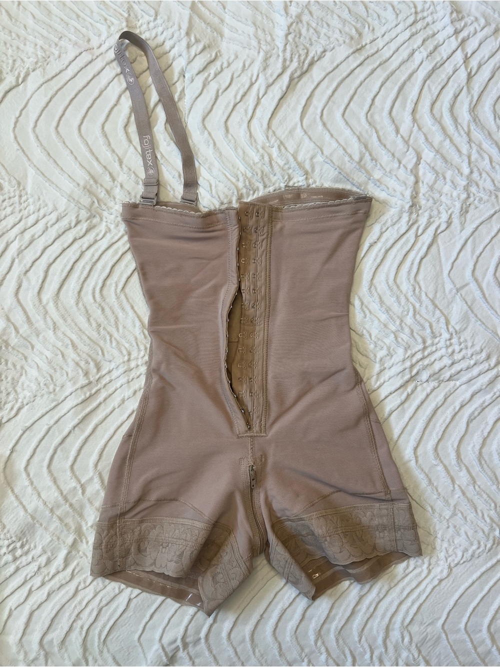 Fajitex Nude Full Body Faja Shapewear Adjustable Straps